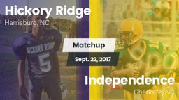 Matchup: Hickory Ridge vs. Independence  2017