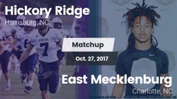 Matchup: Hickory Ridge vs. East Mecklenburg  2017
