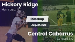 Matchup: Hickory Ridge vs. Central Cabarrus  2018