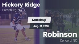 Matchup: Hickory Ridge vs. Robinson  2018