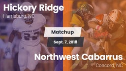 Matchup: Hickory Ridge vs. Northwest Cabarrus  2018
