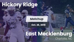 Matchup: Hickory Ridge vs. East Mecklenburg  2018