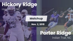 Matchup: Hickory Ridge vs. Porter Ridge  2018