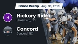 Recap: Hickory Ridge  vs. Concord  2019