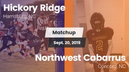 Matchup: Hickory Ridge vs. Northwest Cabarrus  2019