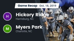 Recap: Hickory Ridge  vs. Myers Park  2019