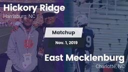 Matchup: Hickory Ridge vs. East Mecklenburg  2019