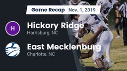 Recap: Hickory Ridge  vs. East Mecklenburg  2019