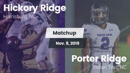 Matchup: Hickory Ridge vs. Porter Ridge  2019