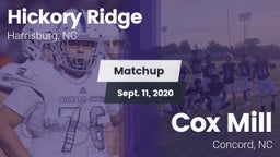 Matchup: Hickory Ridge vs. Cox Mill  2020