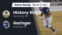Recap: Hickory Ridge  vs. Garinger  2021