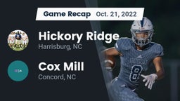 Recap: Hickory Ridge  vs. Cox Mill  2022