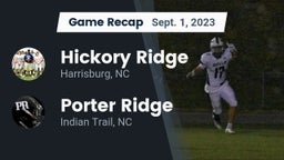 Recap: Hickory Ridge  vs. Porter Ridge  2023