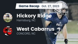 Recap: Hickory Ridge  vs. West Cabarrus  2023