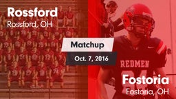Matchup: Rossford vs. Fostoria  2016