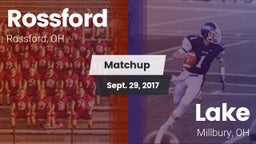 Matchup: Rossford vs. Lake  2017