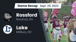 Recap: Rossford  vs. Lake  2023