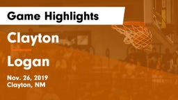 Clayton  vs Logan  Game Highlights - Nov. 26, 2019