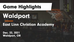 Waldport  vs East Linn Christian Academy Game Highlights - Dec. 22, 2021