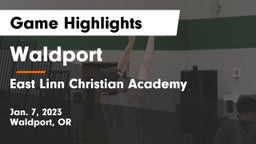 Waldport  vs East Linn Christian Academy Game Highlights - Jan. 7, 2023