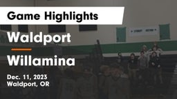 Waldport  vs Willamina Game Highlights - Dec. 11, 2023