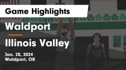 Waldport  vs Illinois Valley  Game Highlights - Jan. 20, 2024