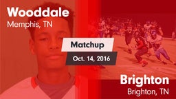 Matchup: Wooddale vs. Brighton  2016