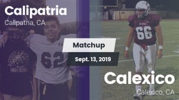 Matchup: Calipatria vs. Calexico  2018