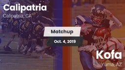 Matchup: Calipatria vs. Kofa  2018