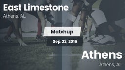 Matchup: East Limestone vs. Athens  2016
