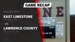 Recap: East Limestone  vs. Lawrence County  2016