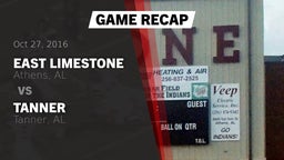 Recap: East Limestone  vs. Tanner  2016