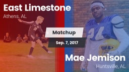 Matchup: East Limestone vs. Mae Jemison  2017