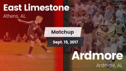 Matchup: East Limestone vs. Ardmore  2017