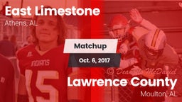Matchup: East Limestone vs. Lawrence County  2017