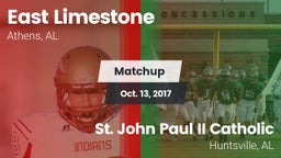 Matchup: East Limestone vs. St. John Paul II Catholic  2017