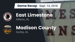 Recap: East Limestone  vs. Madison County  2018