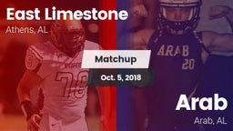 Matchup: East Limestone vs. Arab  2018