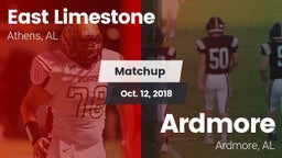Matchup: East Limestone vs. Ardmore  2018