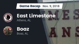 Recap: East Limestone  vs. Boaz  2018
