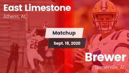 Matchup: East Limestone vs. Brewer  2020