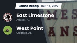 Recap: East Limestone  vs. West Point  2022