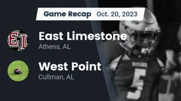 Recap: East Limestone  vs. West Point  2023