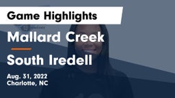 Mallard Creek  vs South Iredell  Game Highlights - Aug. 31, 2022