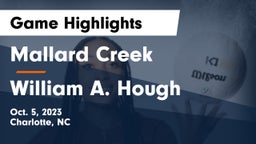 Mallard Creek  vs William A. Hough  Game Highlights - Oct. 5, 2023