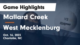 Mallard Creek  vs West Mecklenburg Game Highlights - Oct. 16, 2023