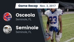 Recap: Osceola  vs. Seminole  2017