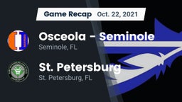 Recap: Osceola  - Seminole vs. St. Petersburg  2021