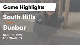 South Hills  vs Dunbar  Game Highlights - Sept. 15, 2020