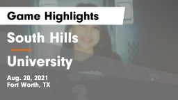 South Hills  vs University  Game Highlights - Aug. 20, 2021